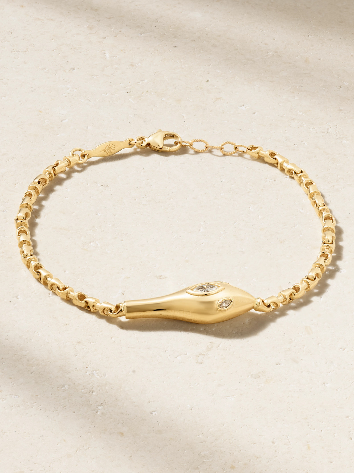 Jacquie Aiche 14-karat Gold Diamond Bracelet