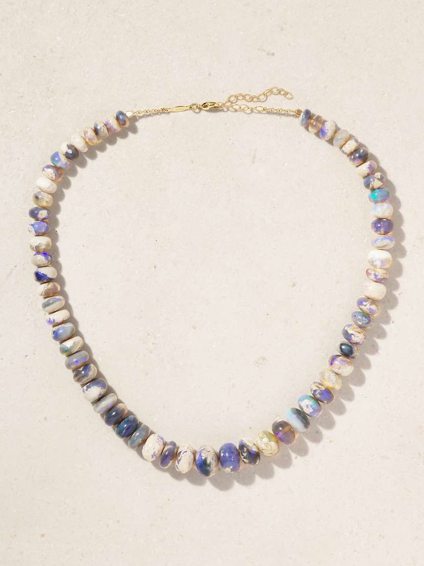 Jacquie Aiche 14-karat Gold Opal Necklace