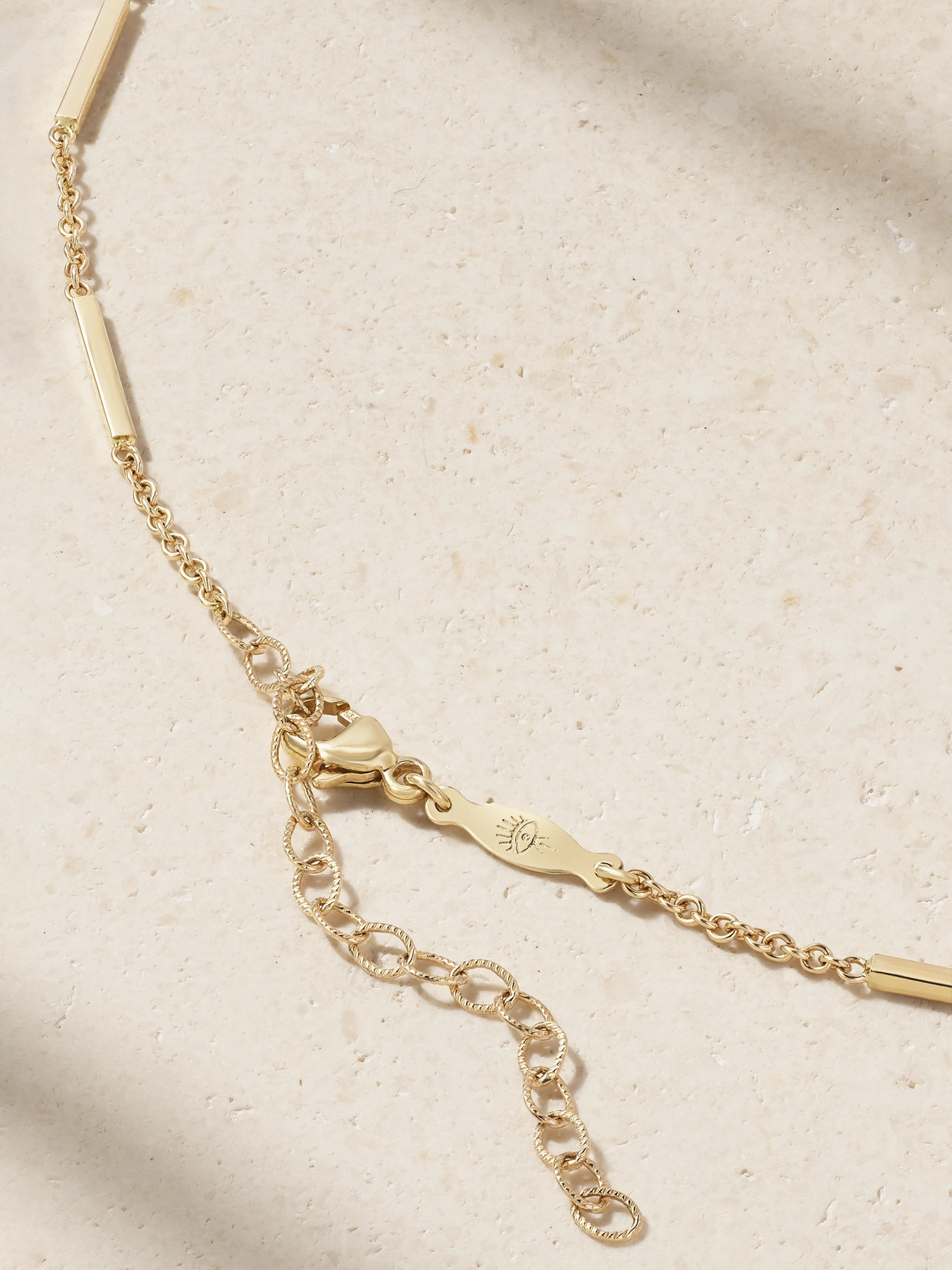 Jacquie Aiche 14-karat Gold, Tourmaline And Diamond Necklace In Gold