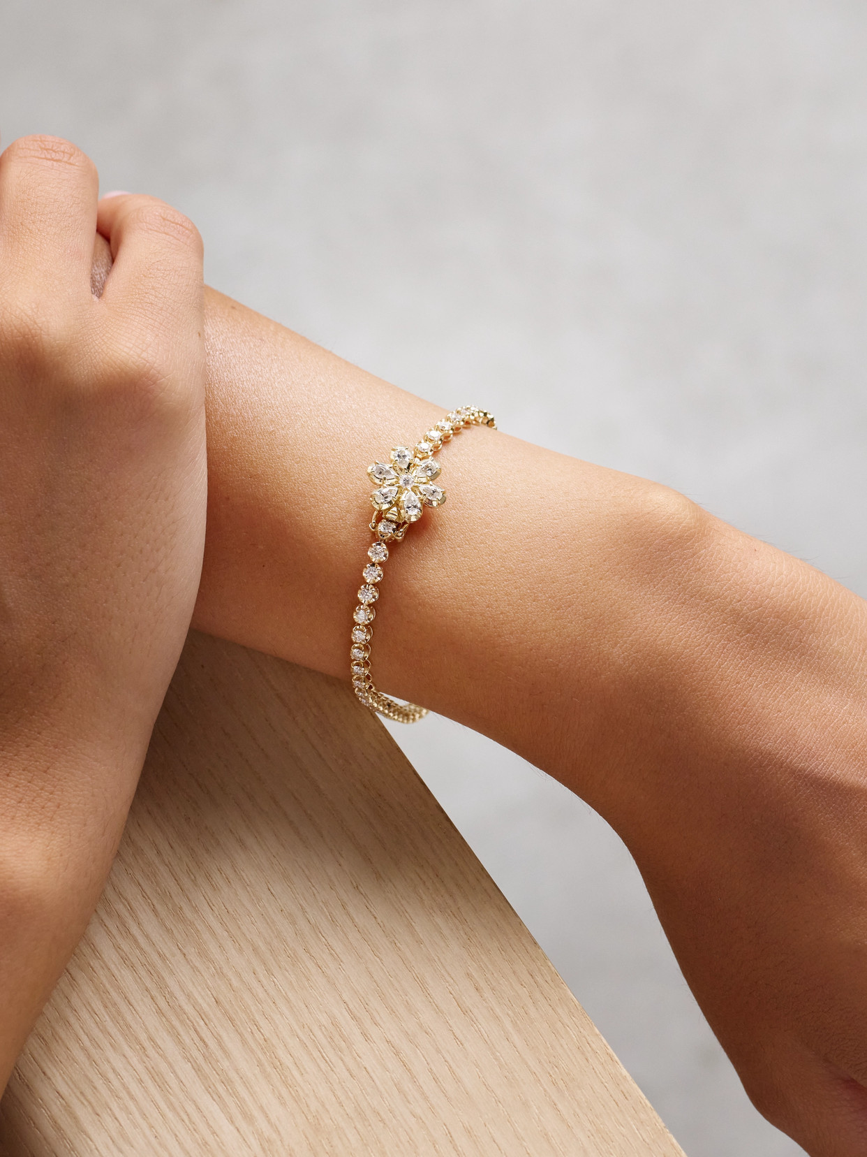 Jacquie Aiche Sophia 14-karat Gold Diamond Bracelet In Gold