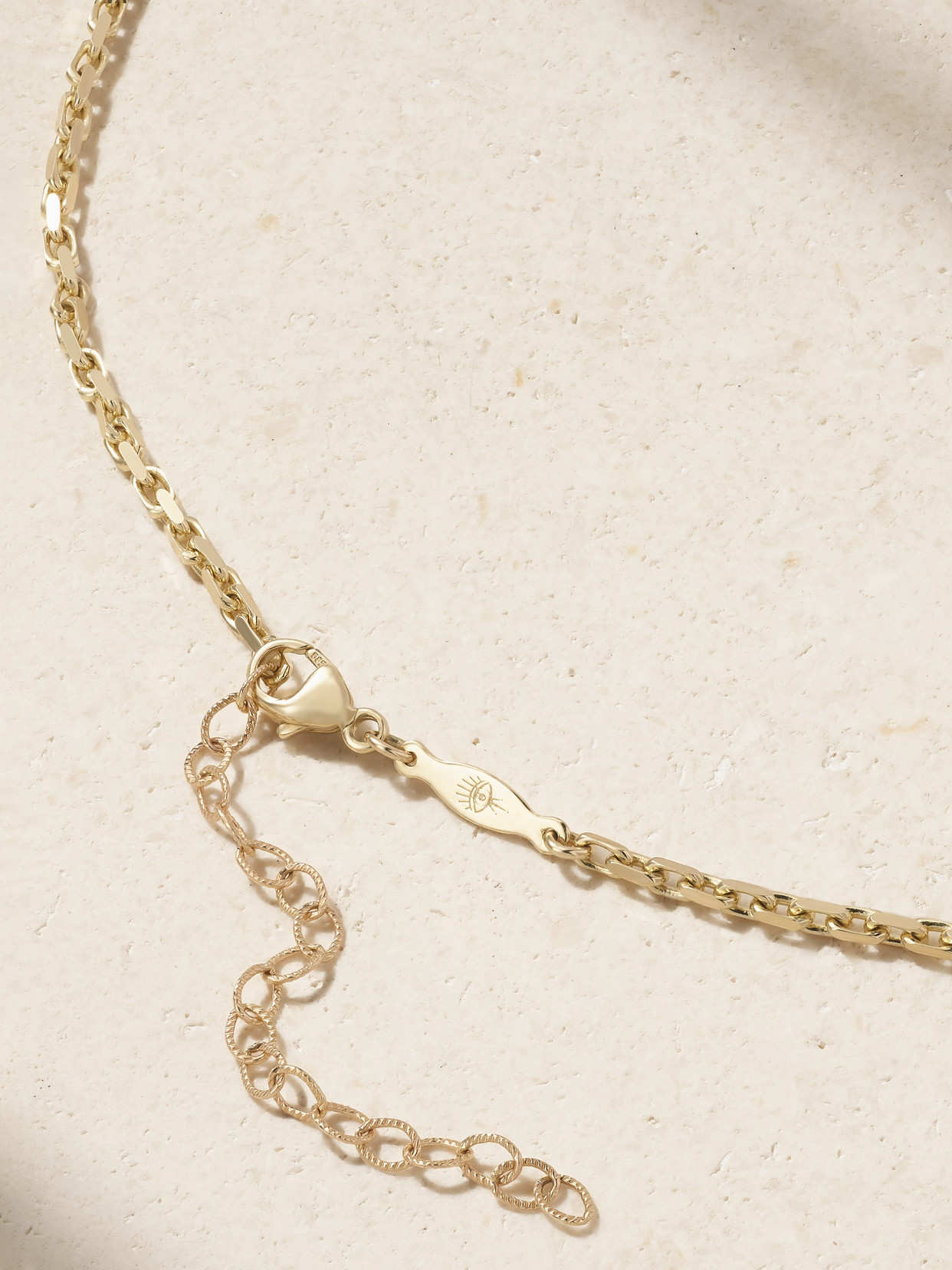 Jacquie Aiche 14-karat Gold, Emerald And Diamond Necklace In Gold
