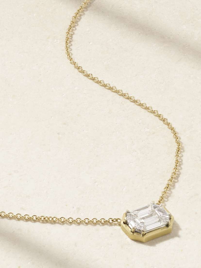Sylva & Cie Mosaic 18-karat Gold Diamond Necklace