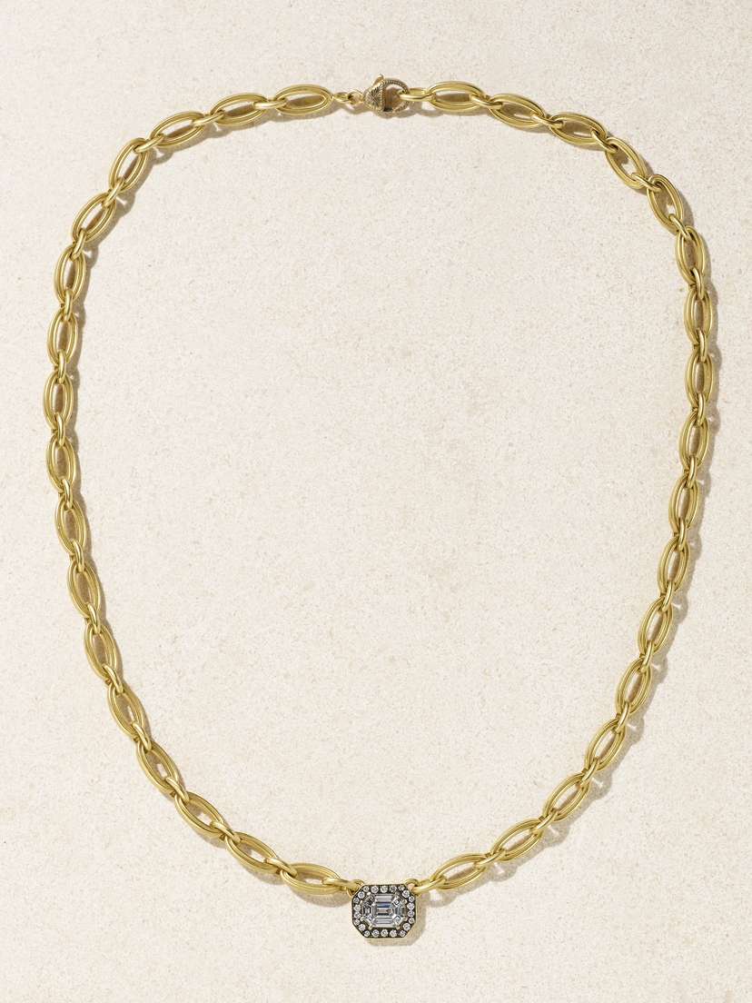 Sylva & Cie Mirage 18-karat Gold Diamond Necklace