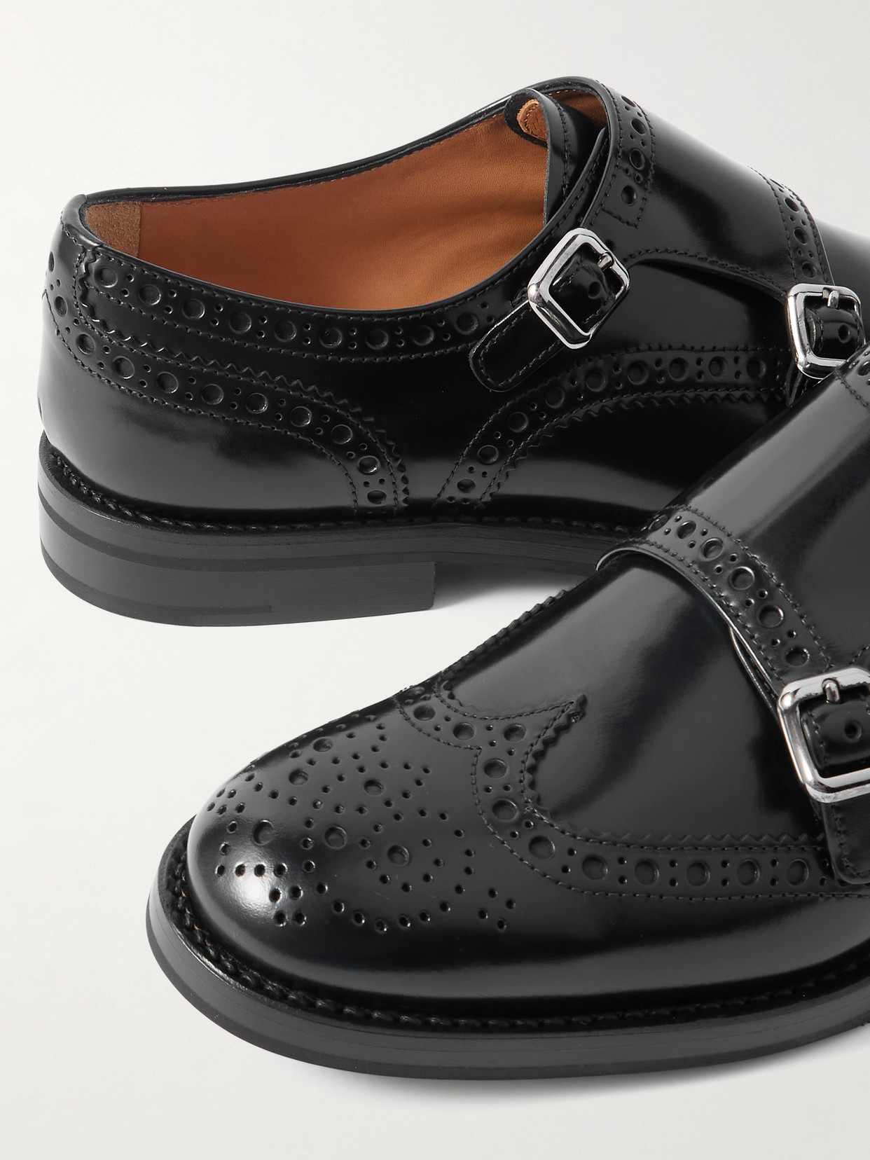 Church's Lana R Leather Brogues In Black