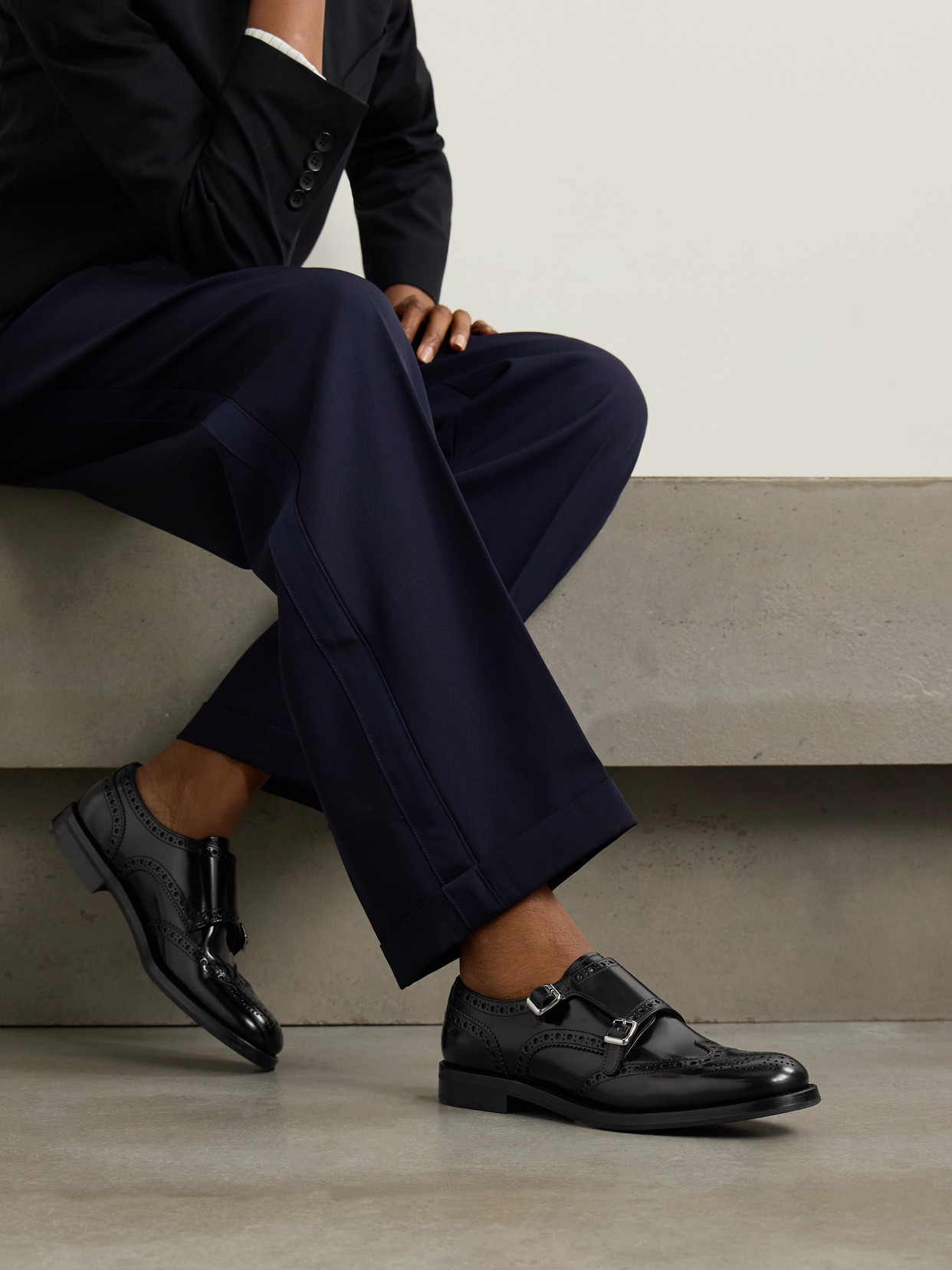 Church's Lana R Leather Brogues In Black