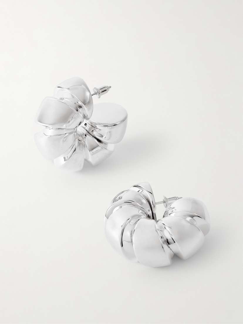 Uncommon Matters Spin Creoles Silver Hoop Earrings