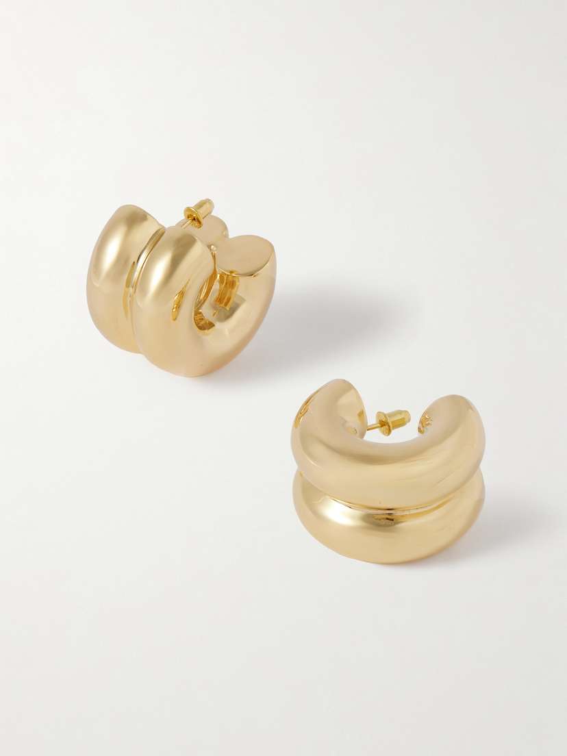 Uncommon Matters Billow Gold Vermeil Hoop Earrings