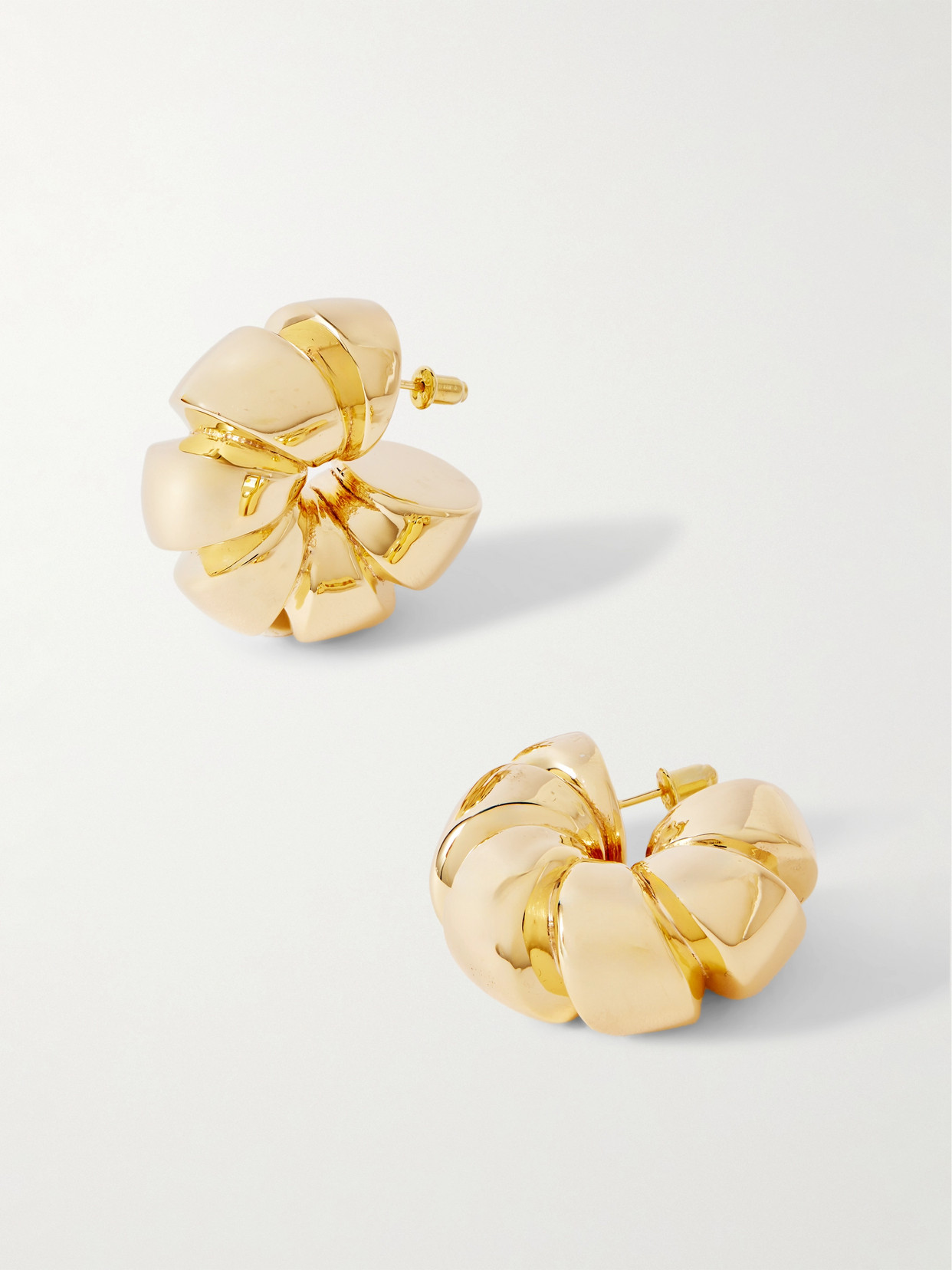 Uncommon Matters Spin Creoles Gold Vermeil Hoop Earrings