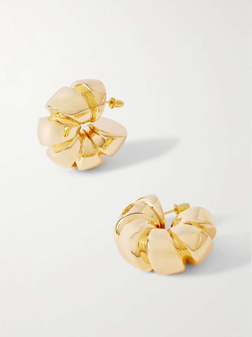 Uncommon Matters Spin Creoles Gold Vermeil Hoop Earrings