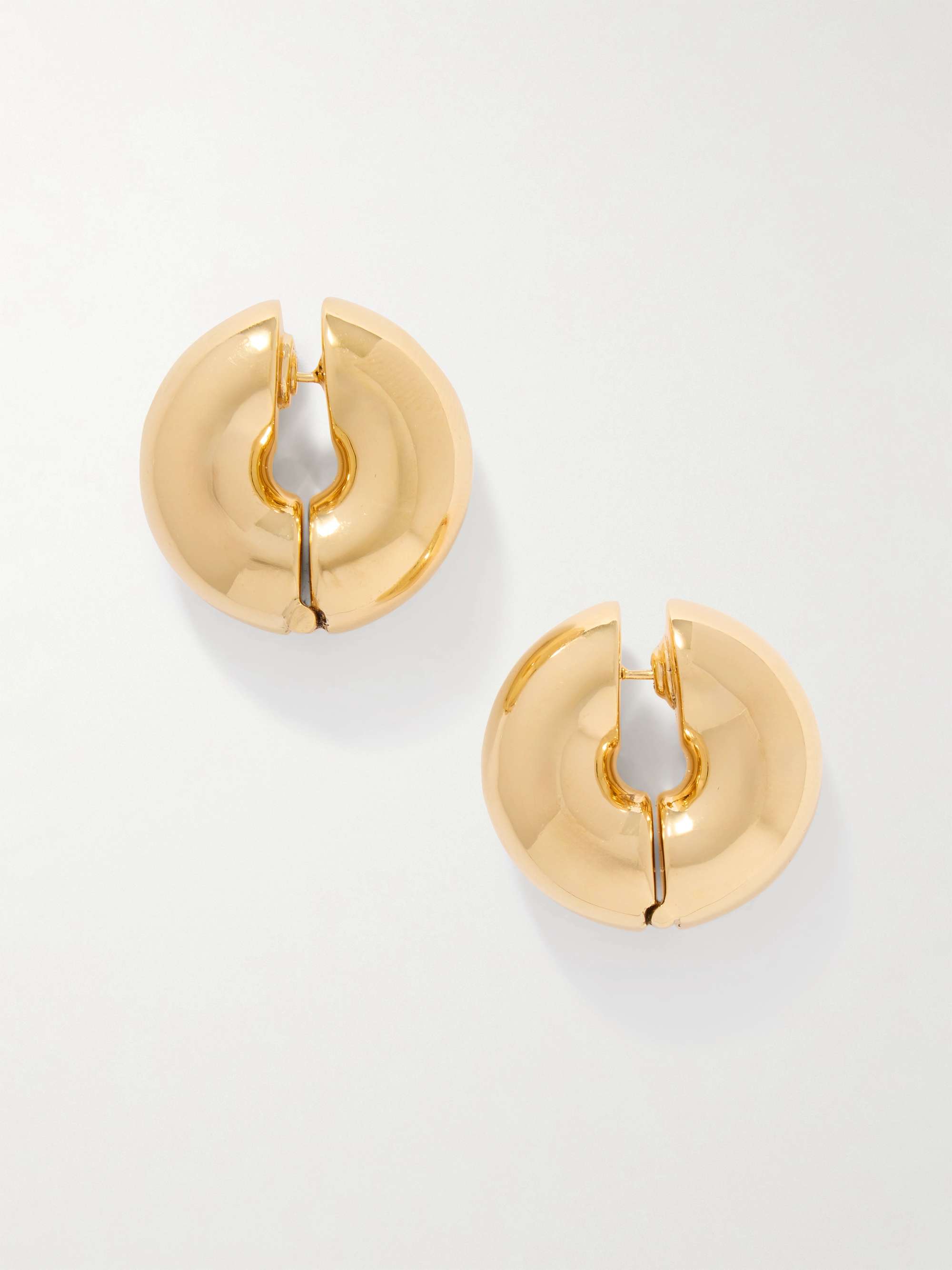 UNCOMMON MATTERS Stratus gold vermeil hoop earrings NET A PORTER