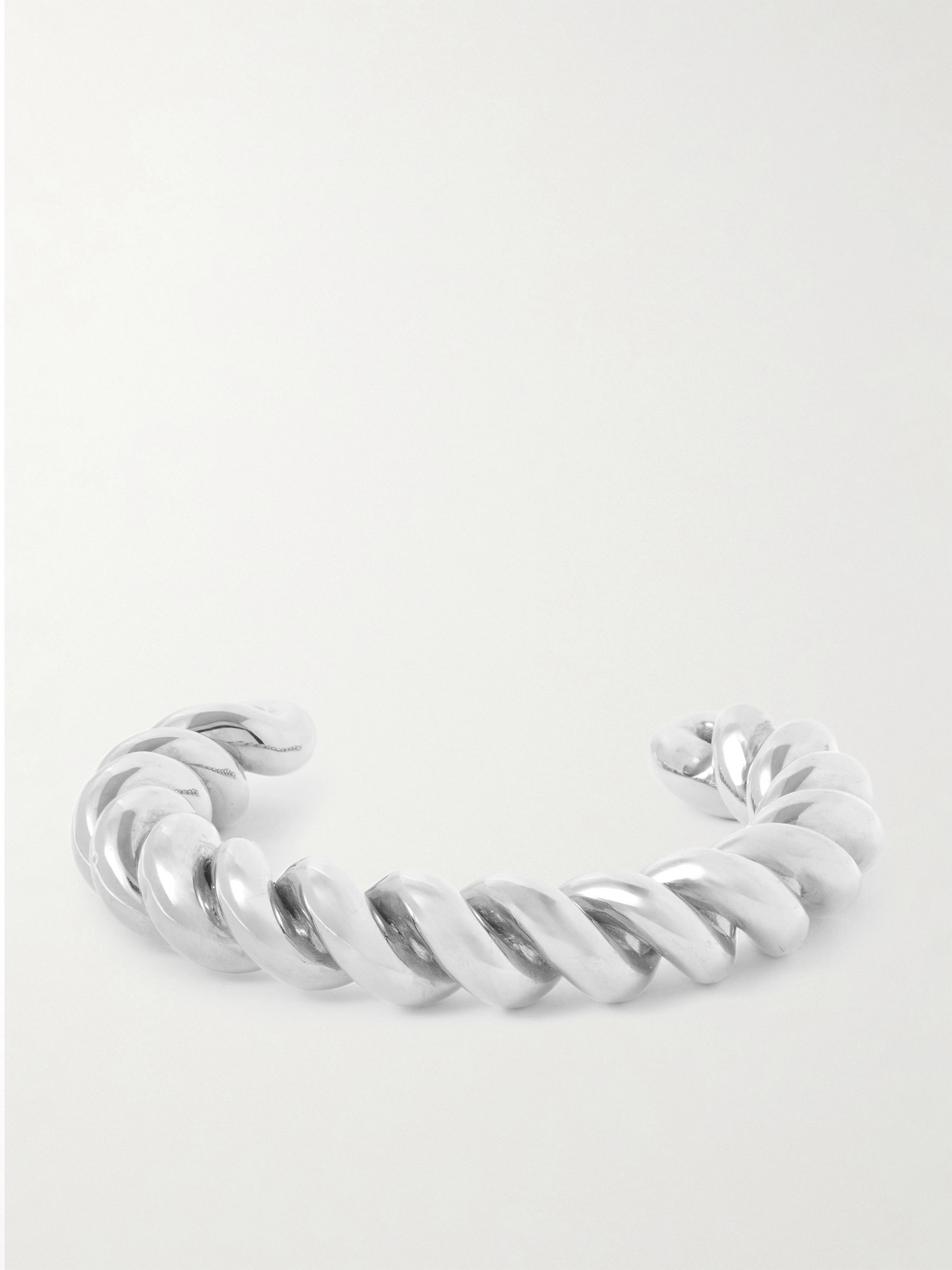Uncommon Matters Twist Silver Cuff In Metallic
