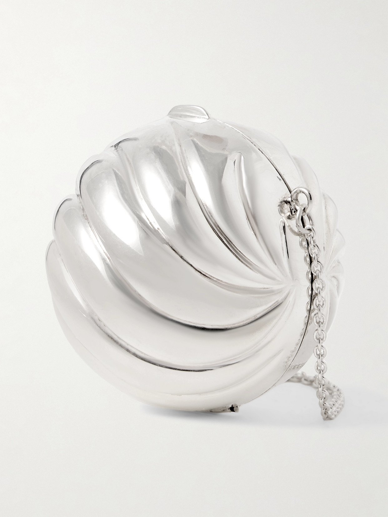 Uncommon Matters Whirl Silver Clutch In Silver