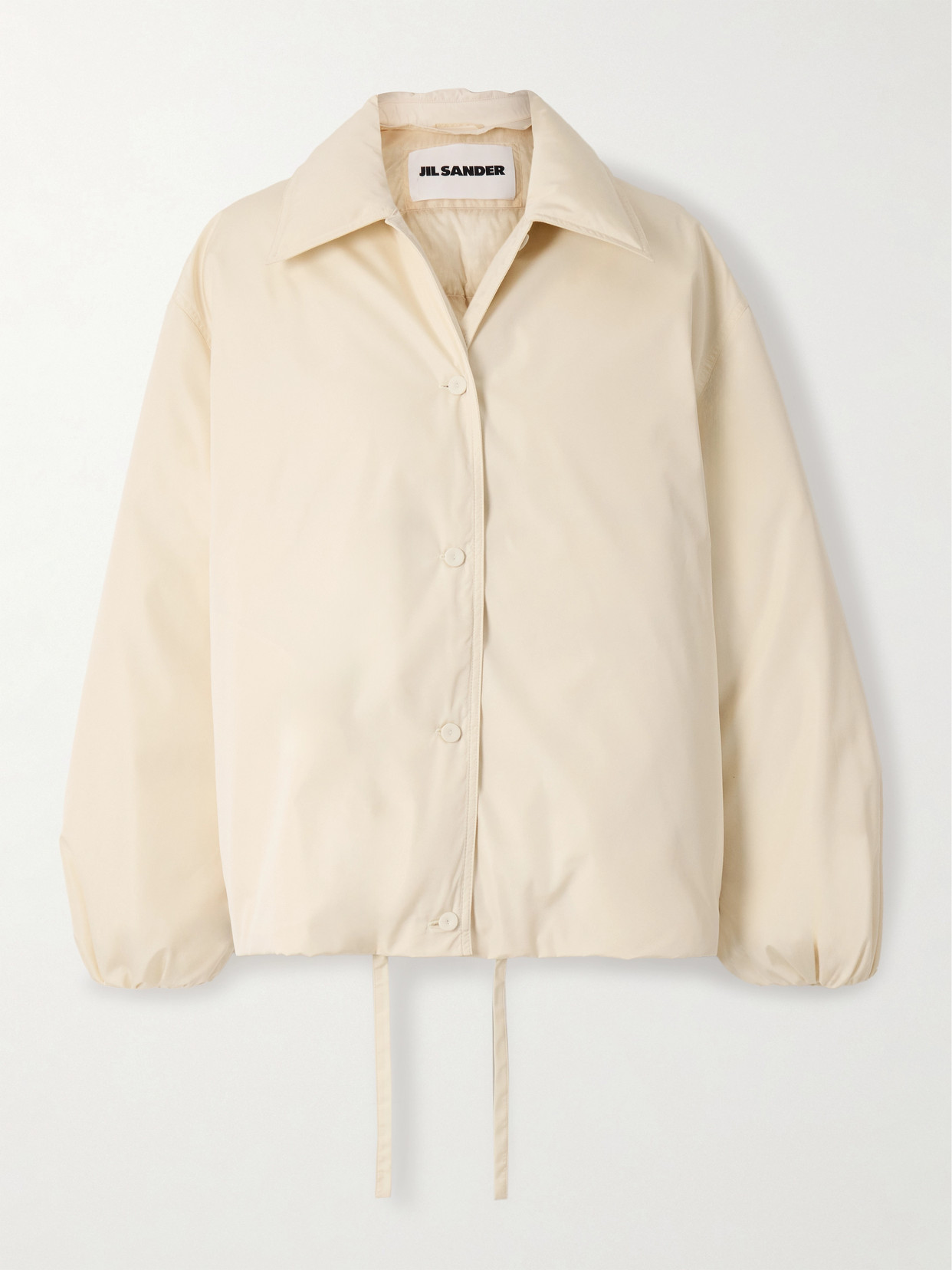 Jil Sander Padded Shell Down Jacket In Cream