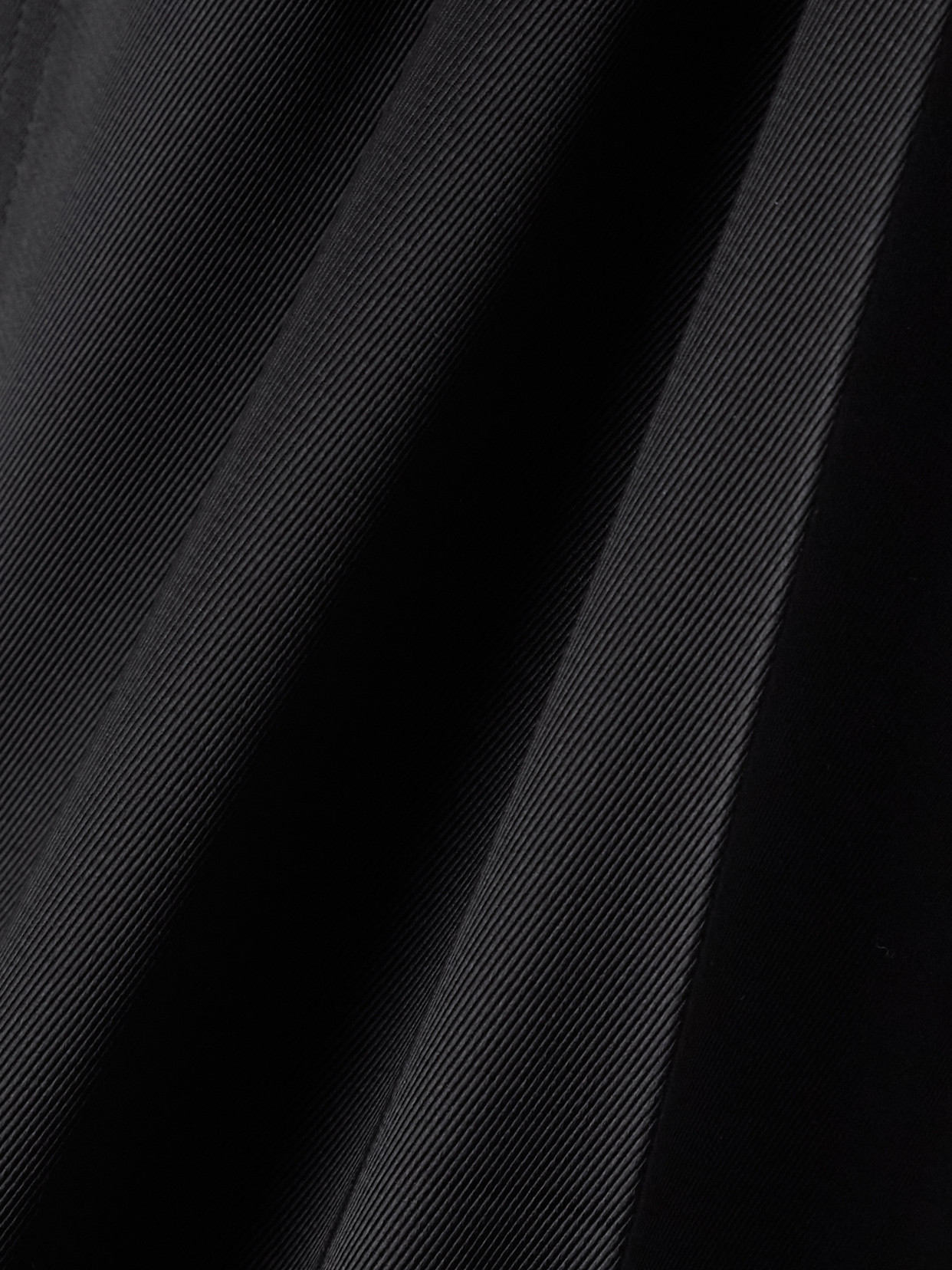 Jil Sander Pleated Satin-twill Wide-leg Pants In Black
