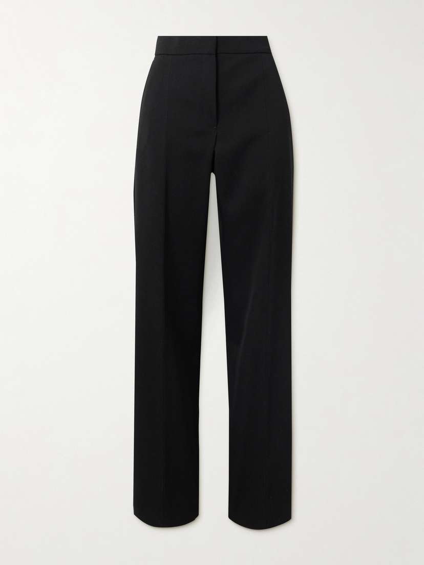 Jil Sander Grain De Poudre Wool Straight-leg Pants
