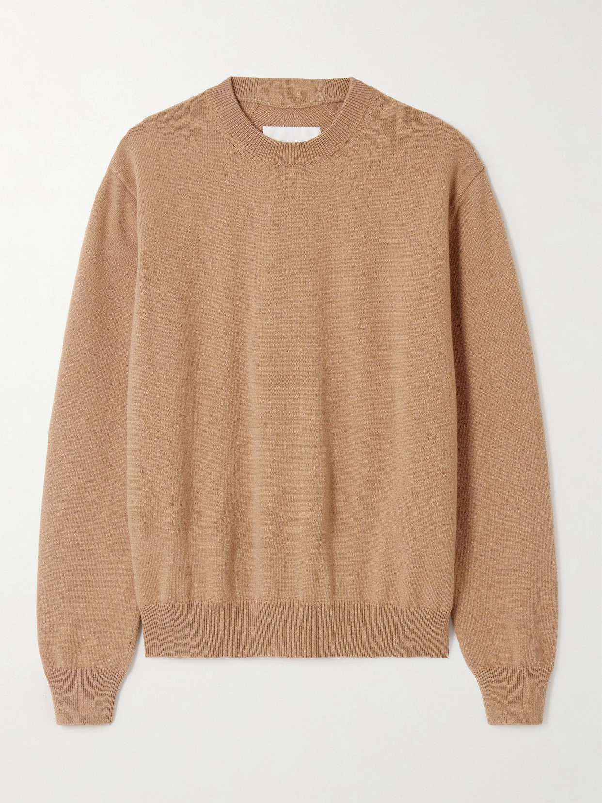 Jil Sander Cashmere And Cotton-blend Sweater In Brown