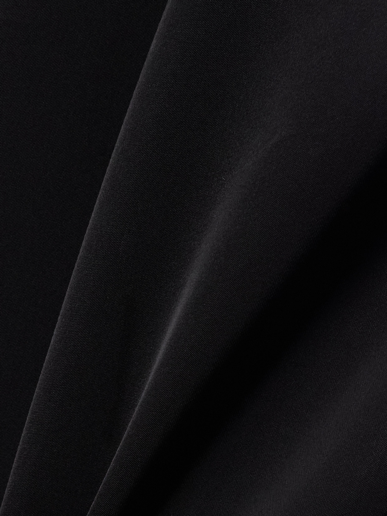 Shop Jil Sander Crepe De Chine Wide-leg Pants In Black