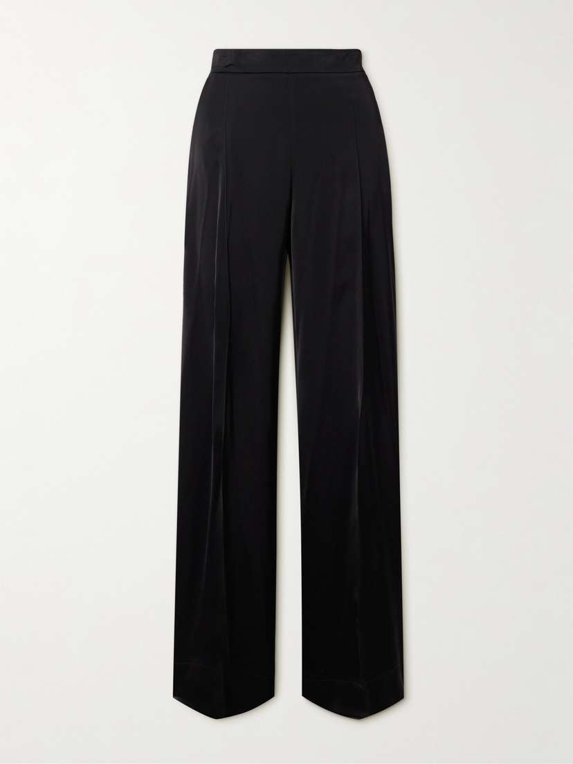 Jil Sander Crepe De Chine Wide-leg Pants