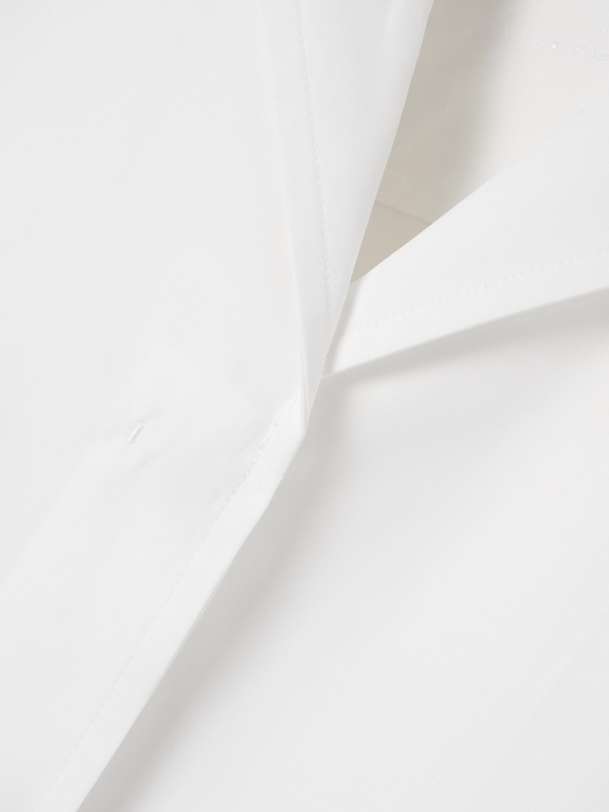 Jil Sander Cotton-poplin Shirt In White