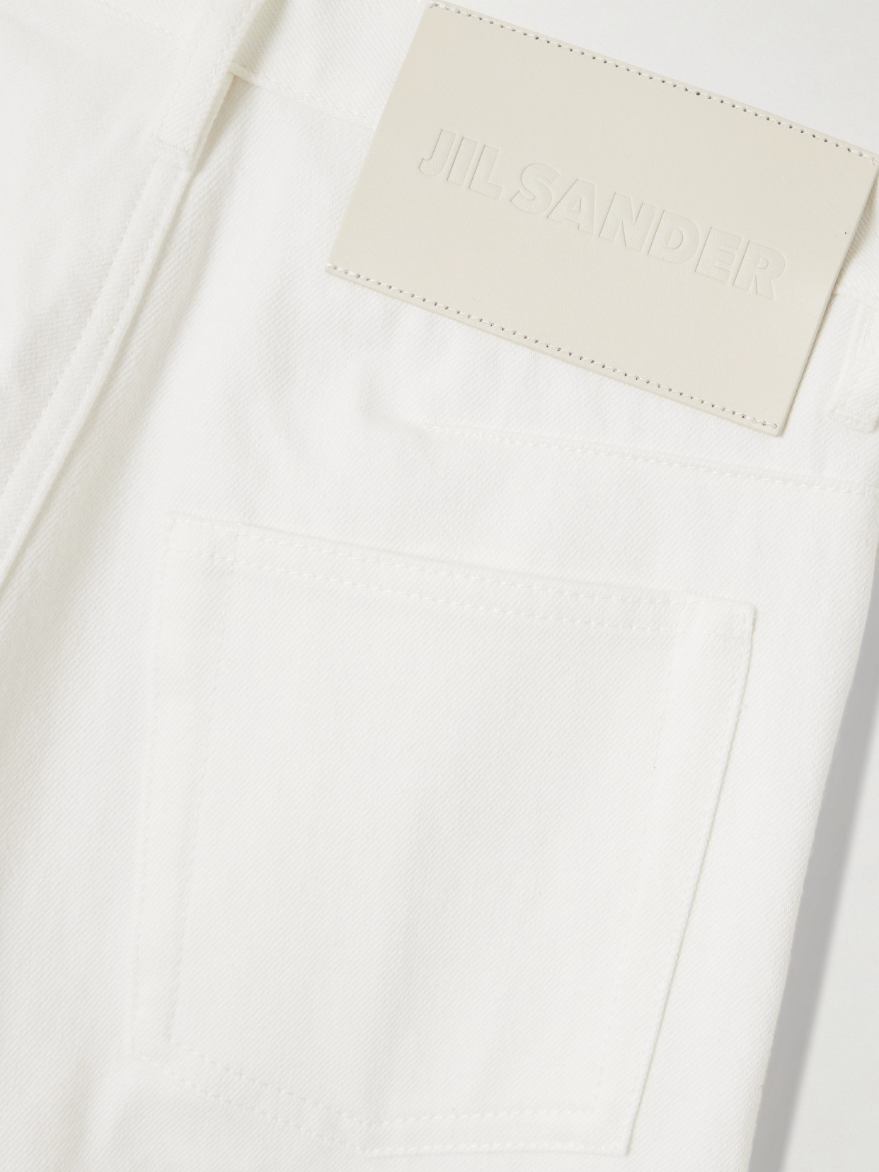 JIL SANDER CROPPED HIGH-RISE STRAIGHT-LEG JEANS