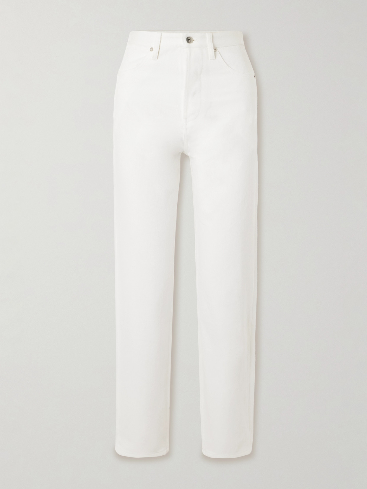JIL SANDER CROPPED HIGH-RISE STRAIGHT-LEG JEANS