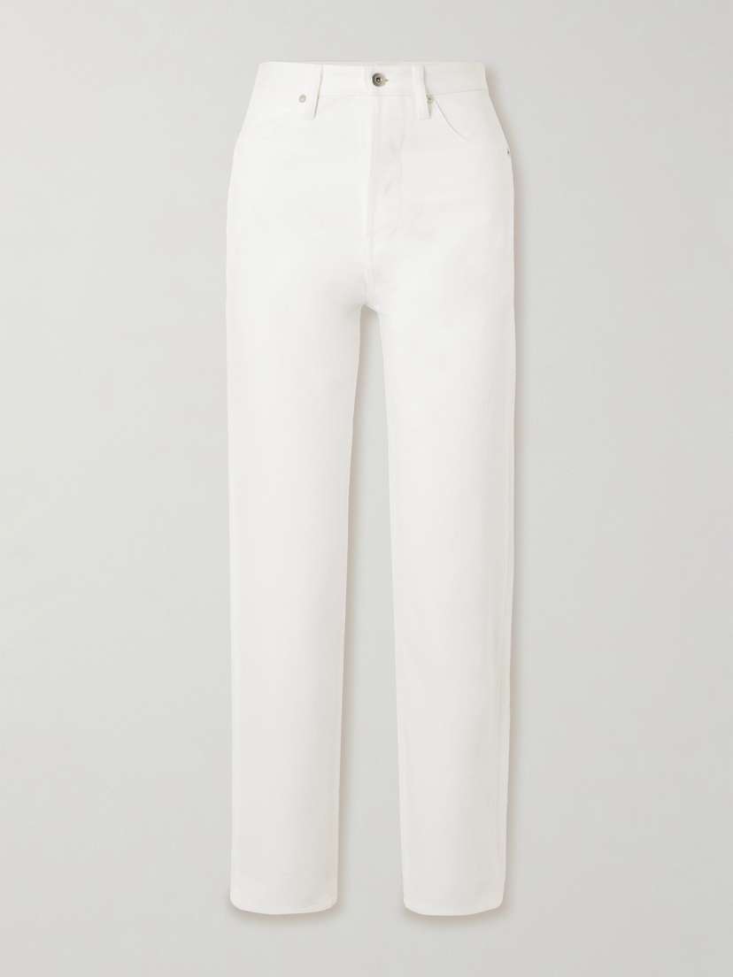 Jil Sander Cropped High-rise Straight-leg Jeans