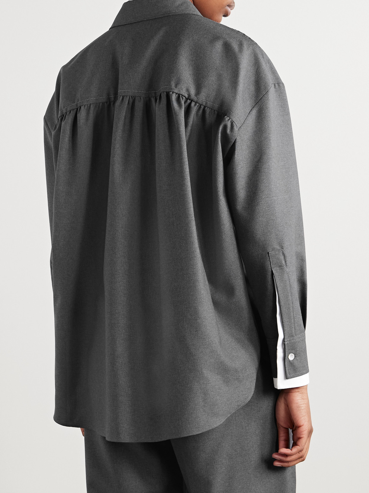 Embroidered Wool Shirt
