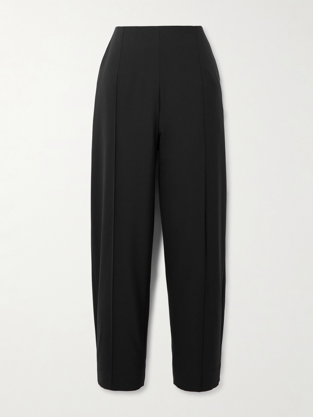 Marni Woven Straight-leg Pants In Black