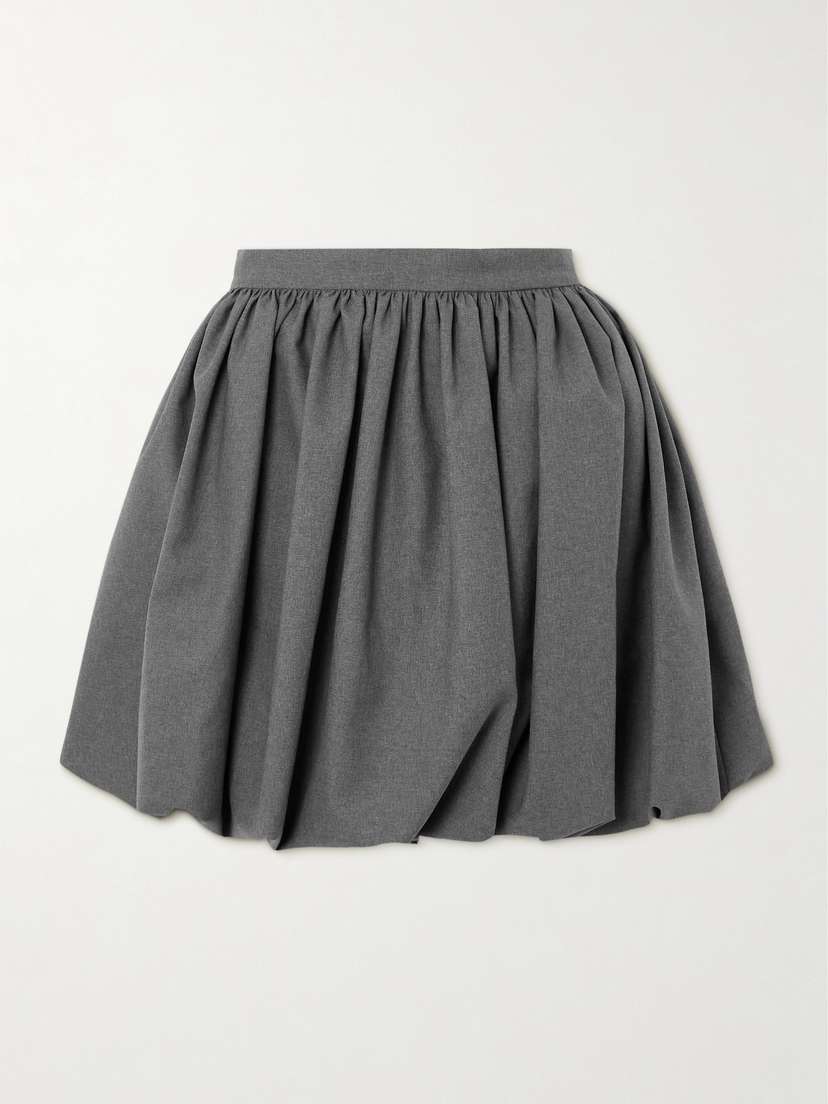 Marni Pleated Wool Mini Skirt