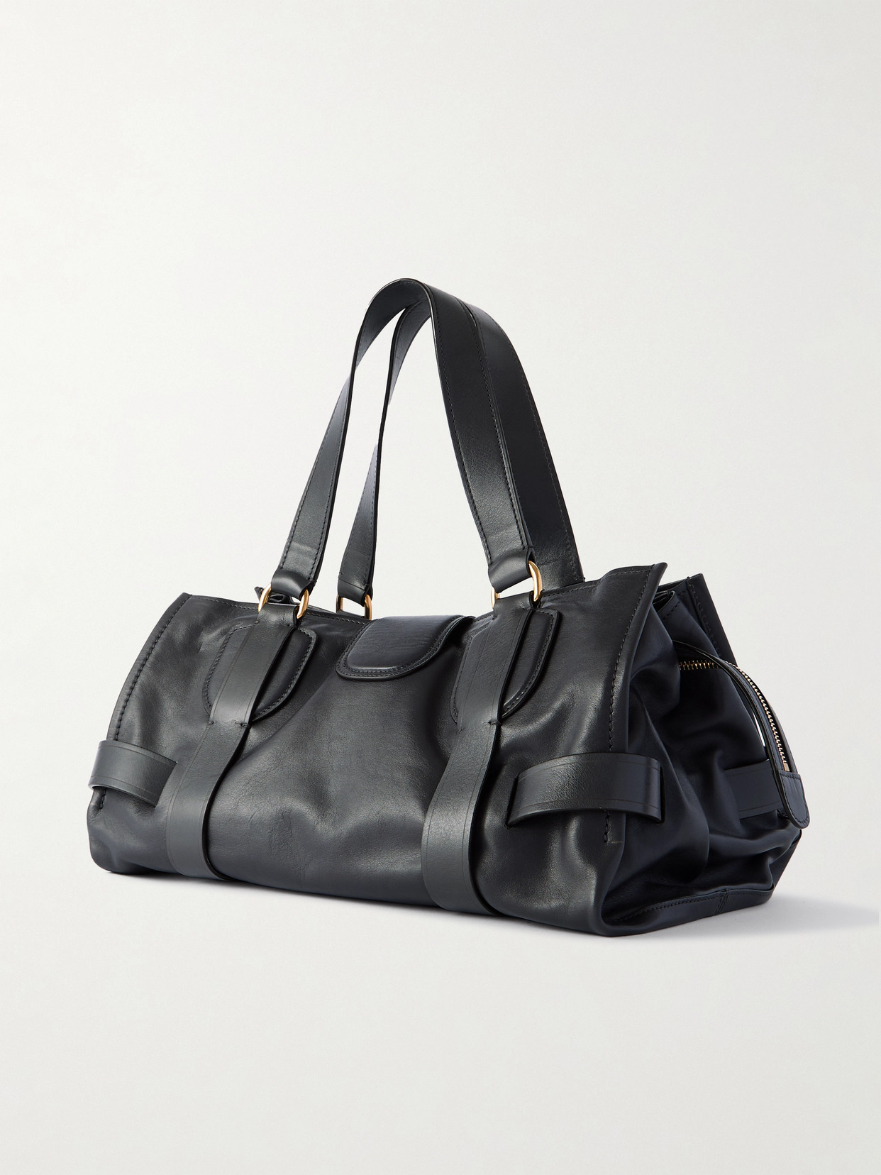 Chloé Kerala Leather Shoulder Bag In Black