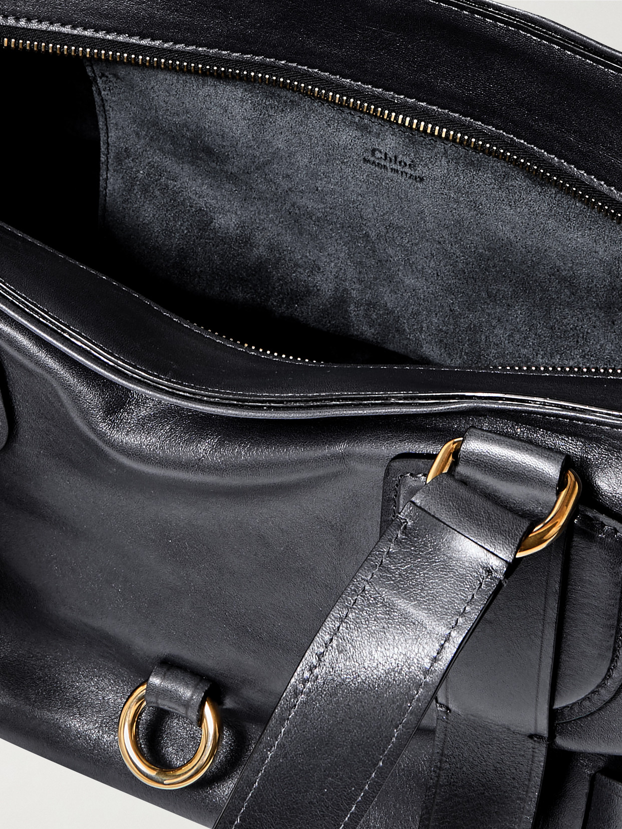 Chloé Kerala Leather Shoulder Bag In Black