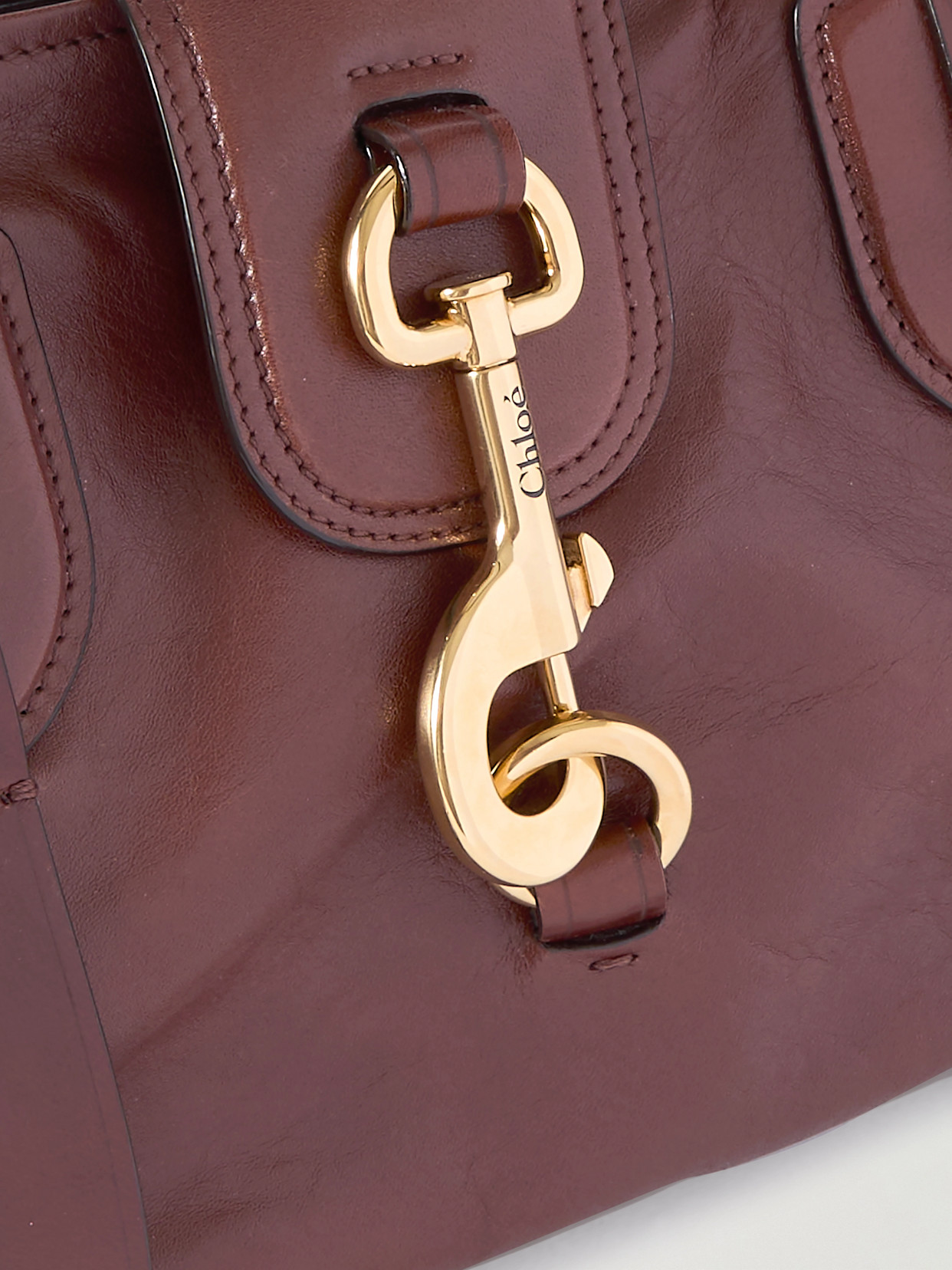 Chloé Kerala Leather Shoulder Bag In Brown