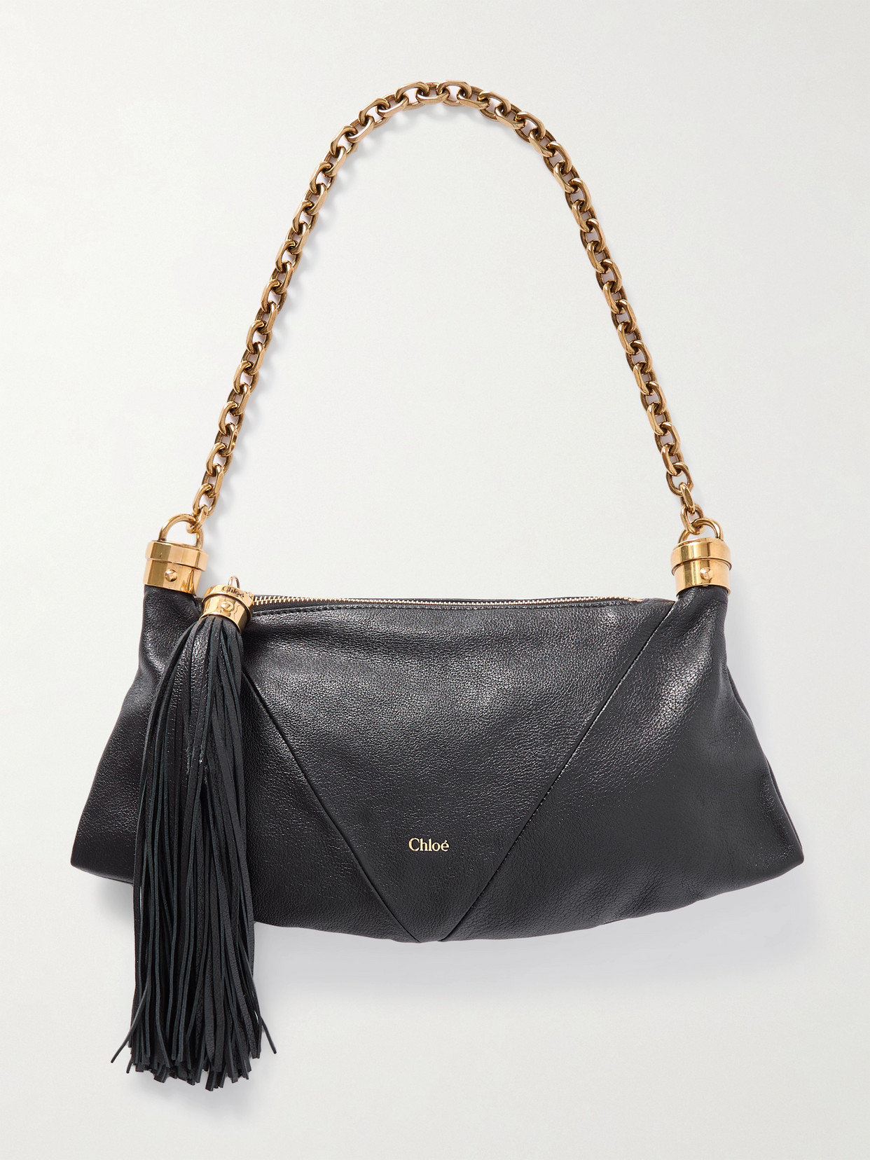Chloé Foulard Shoulder Bags Black In Black