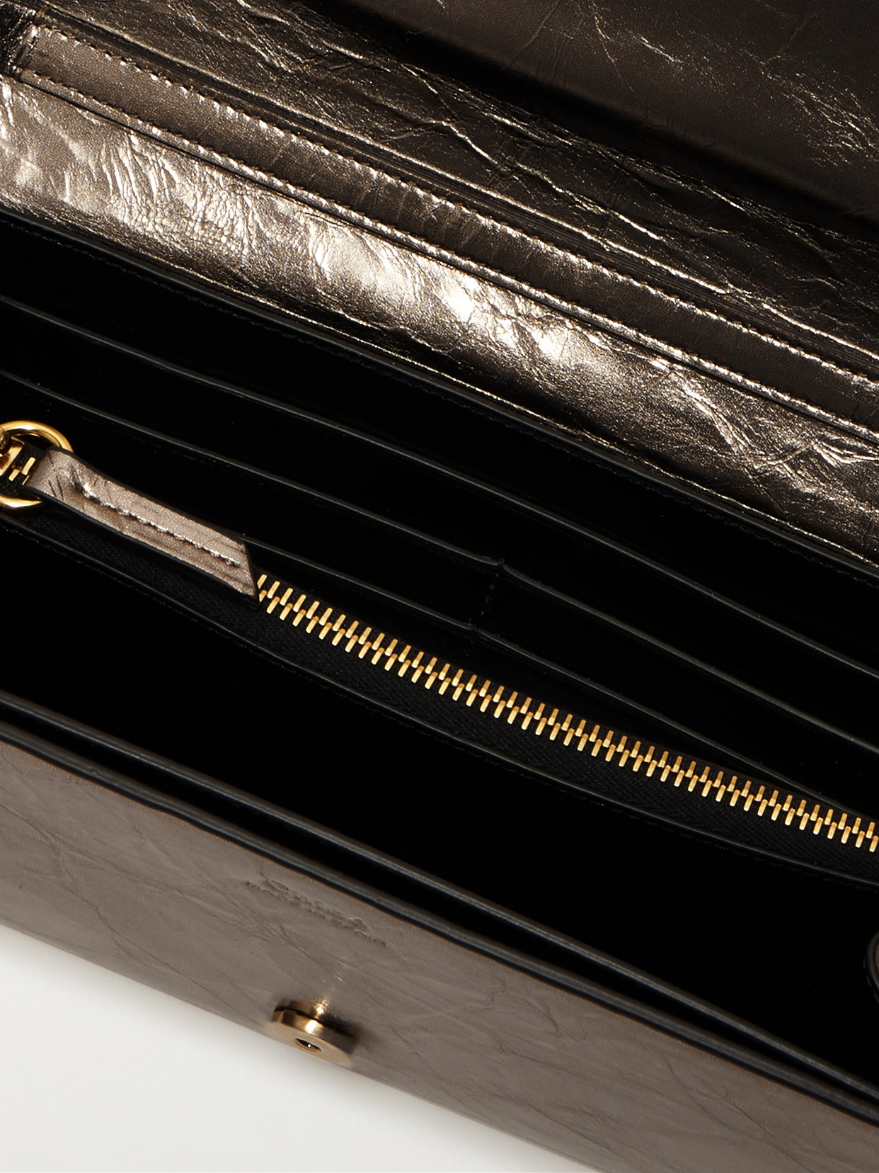 Chloé Iconic Embellished Metallic Textured-leather Shoulder Bag In Metallic