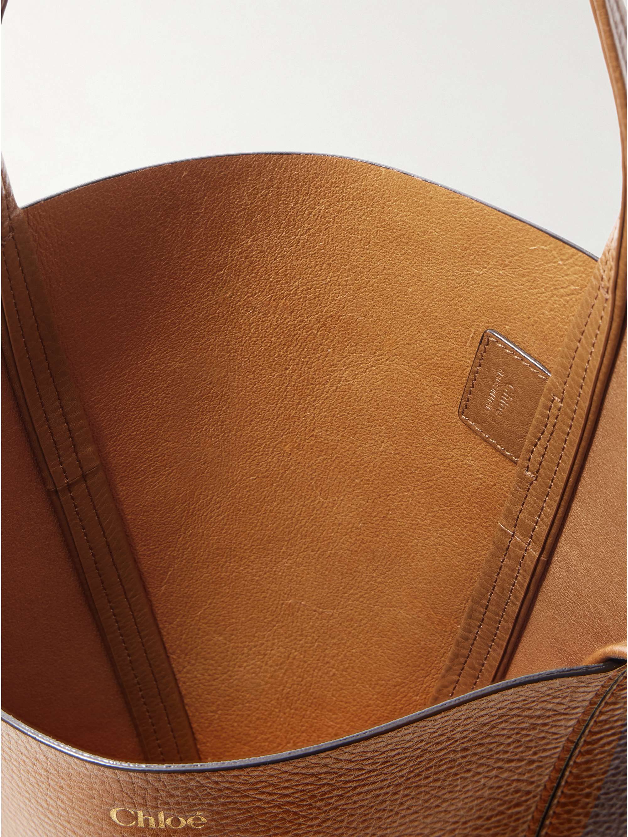 CHLOÉ Spin テクスチャードレザー トートバッグ 装飾付き | NET CHLOÉ Spin テクスチャードレザー トートバッグ 装飾付き | NET