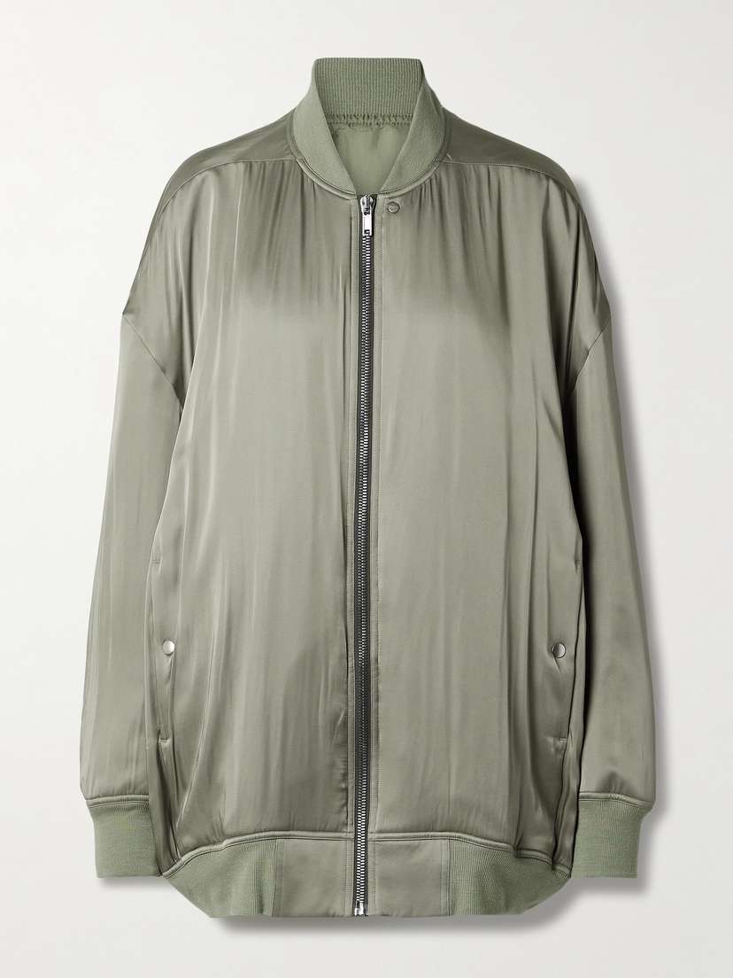 Rick Owens Peter Oversized Padded Satin Jacket