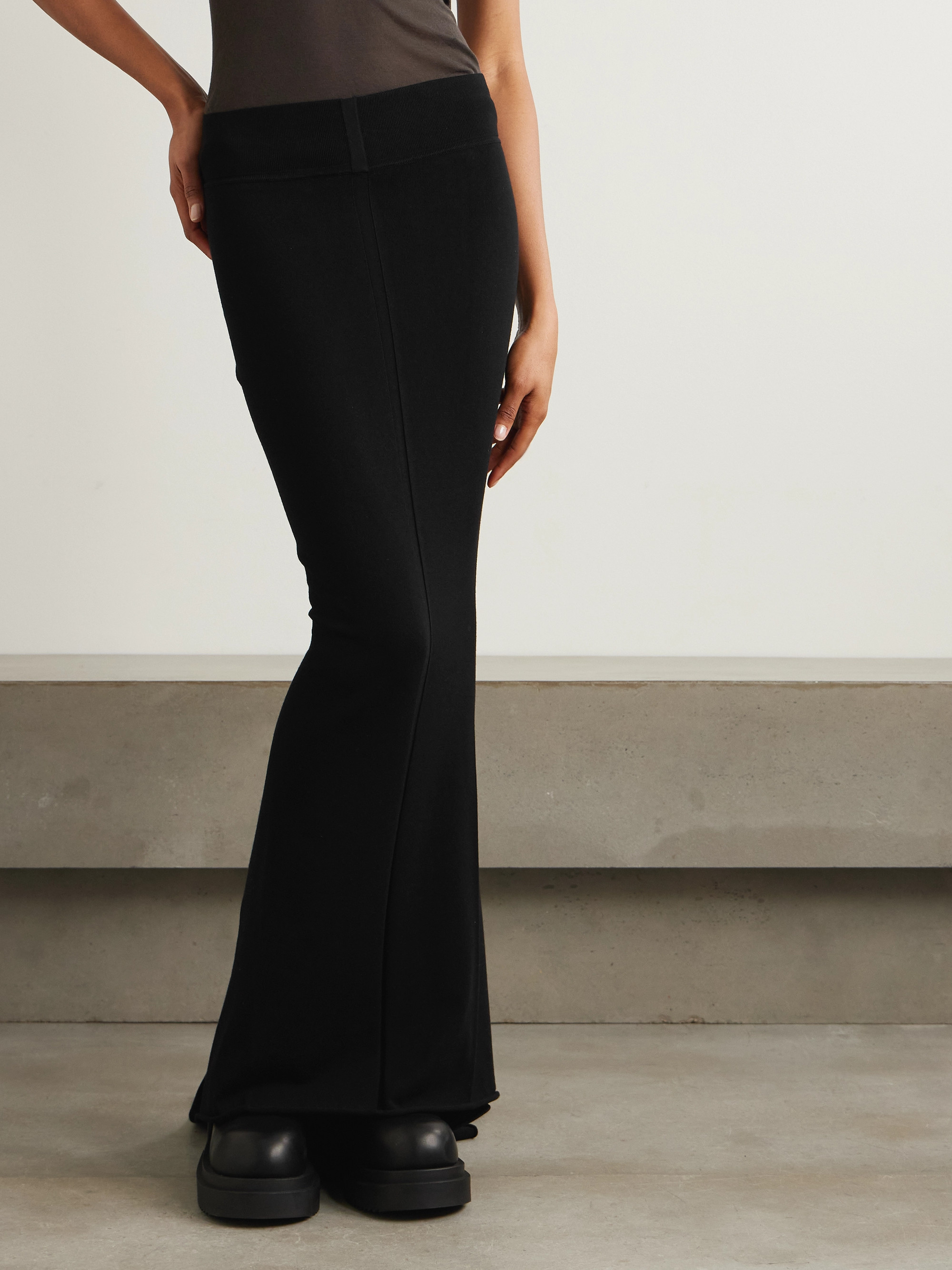 Rick Owens Dauphine jersey maxi skirt