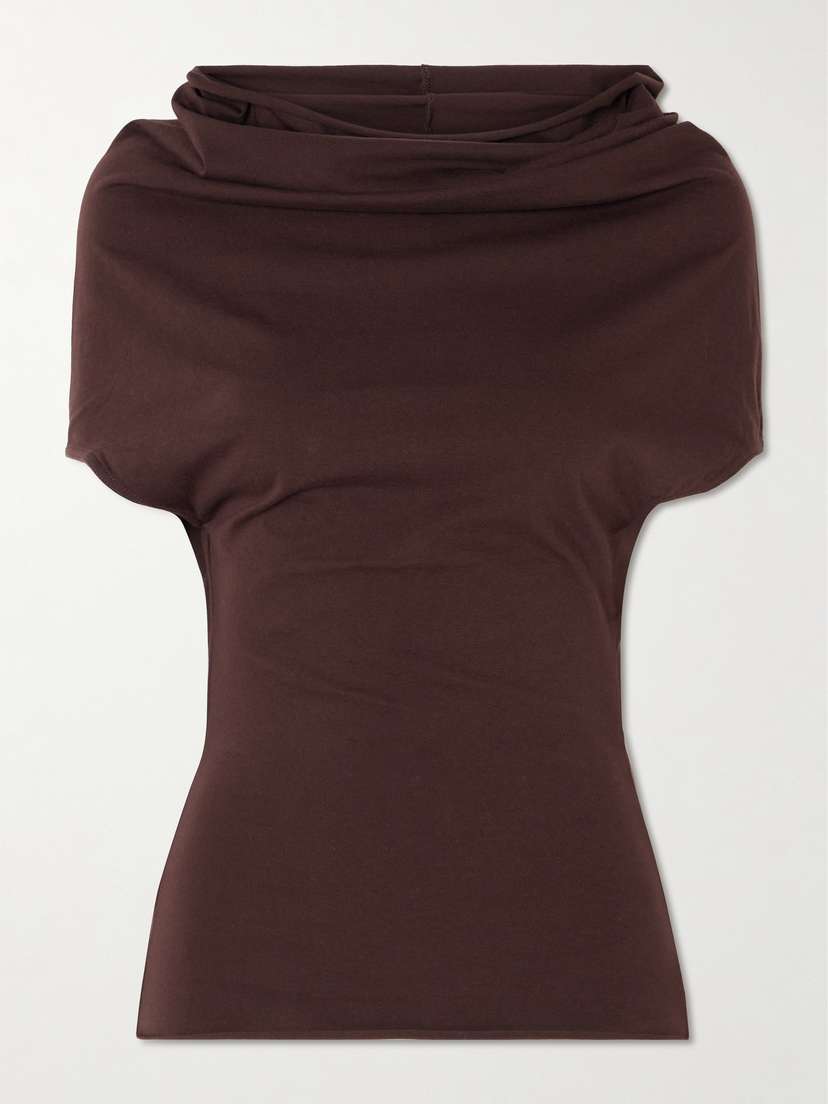 Rick Owens Draped Cotton-jersey T-shirt