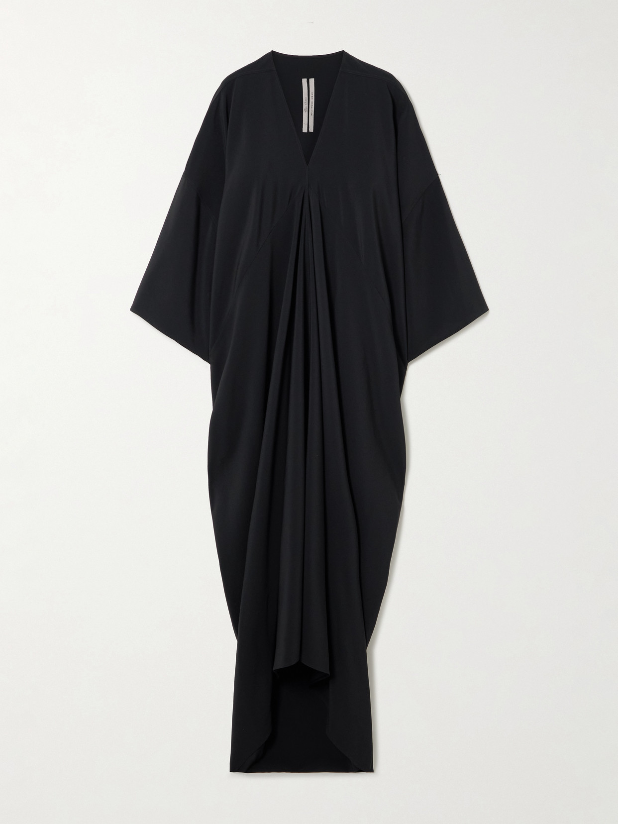 Rick Owens - Tommykite Asymmetric Draped Crepe Gown - Black