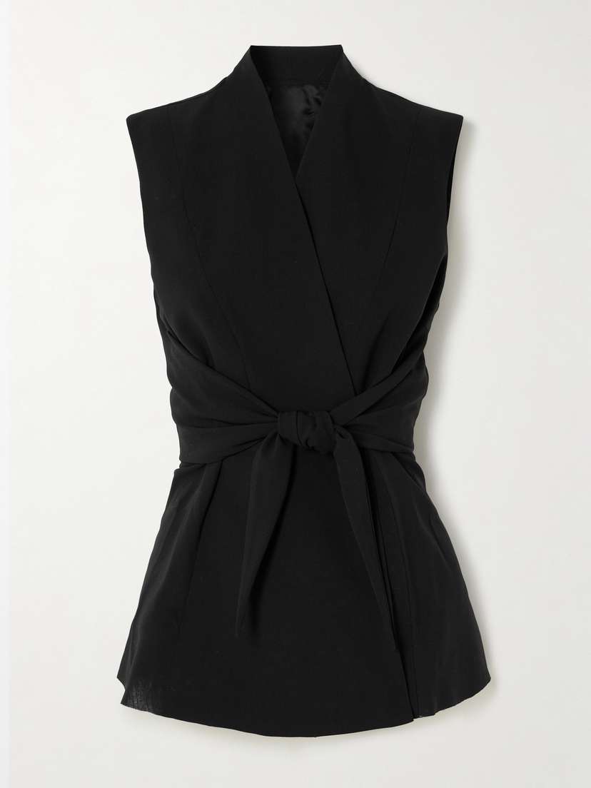 Rick Owens Strutter Wool Wrap Top