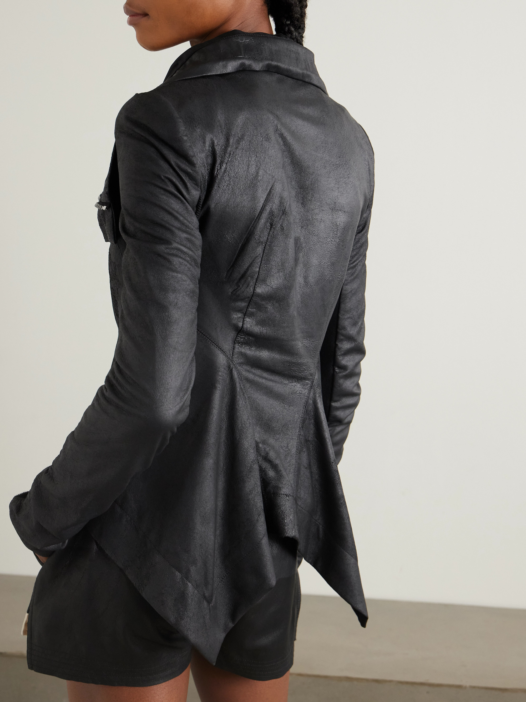 Rick Owens Naska leather biker jacket
