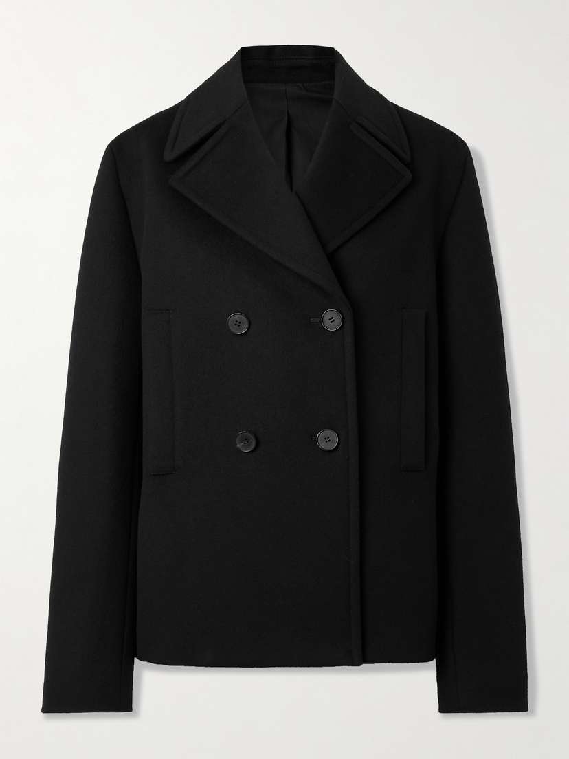 McQueen Double-breasted Embellished Wool And Cashmere-blend Felt Coat