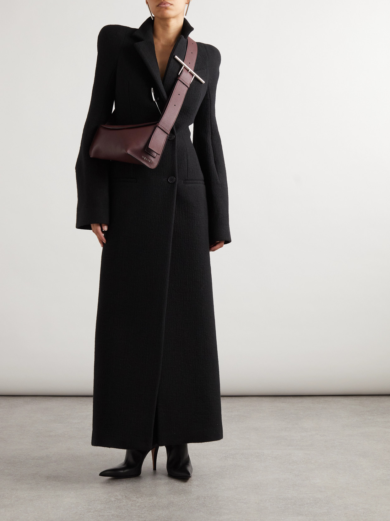 Alexander Mcqueen Single-breasted Coat In Black
