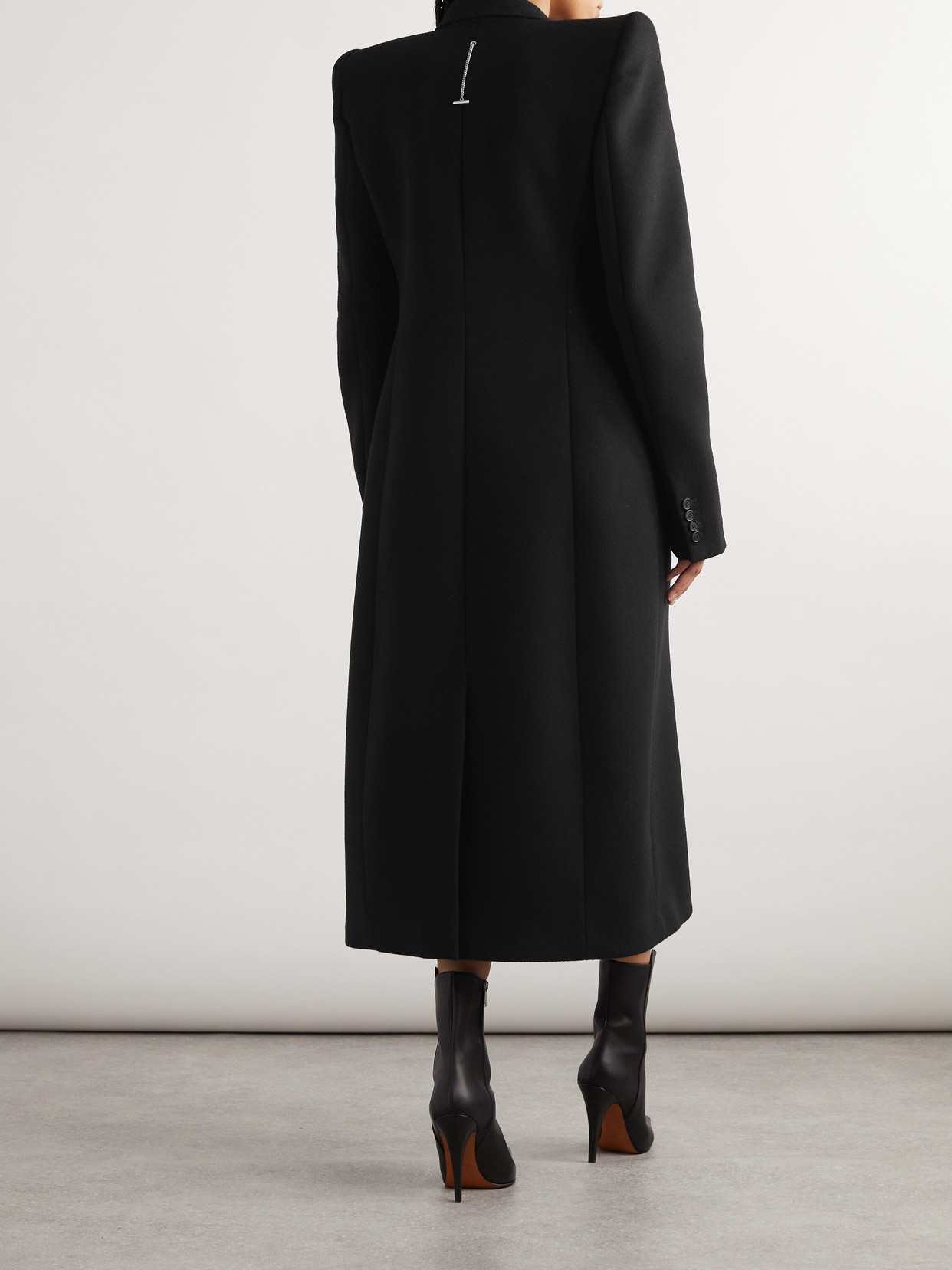 Alexander Mcqueen Wool And Cashmere-blend Coat In Black