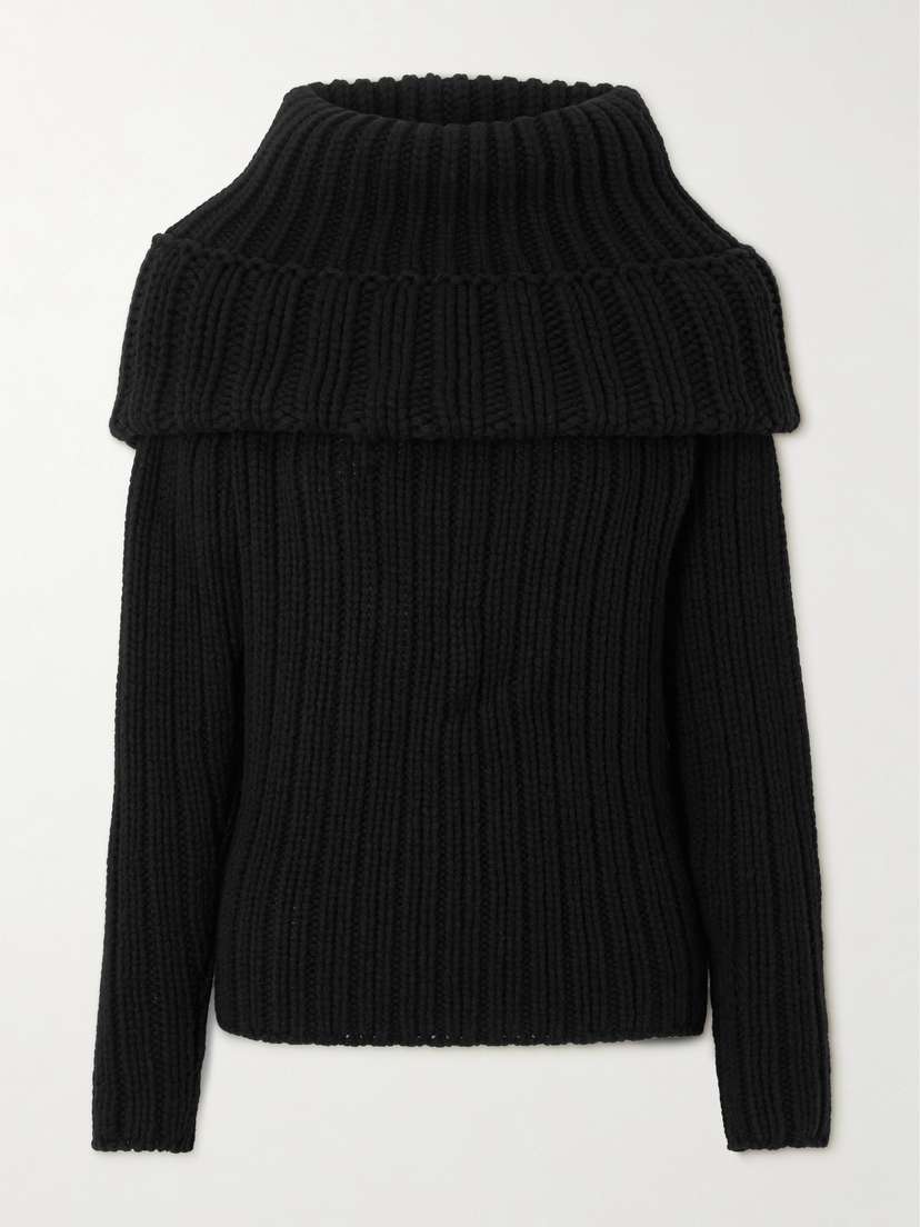 Alexander McQueen Oversized Layered Ribbed Wool And Cashmere-blend Sweater