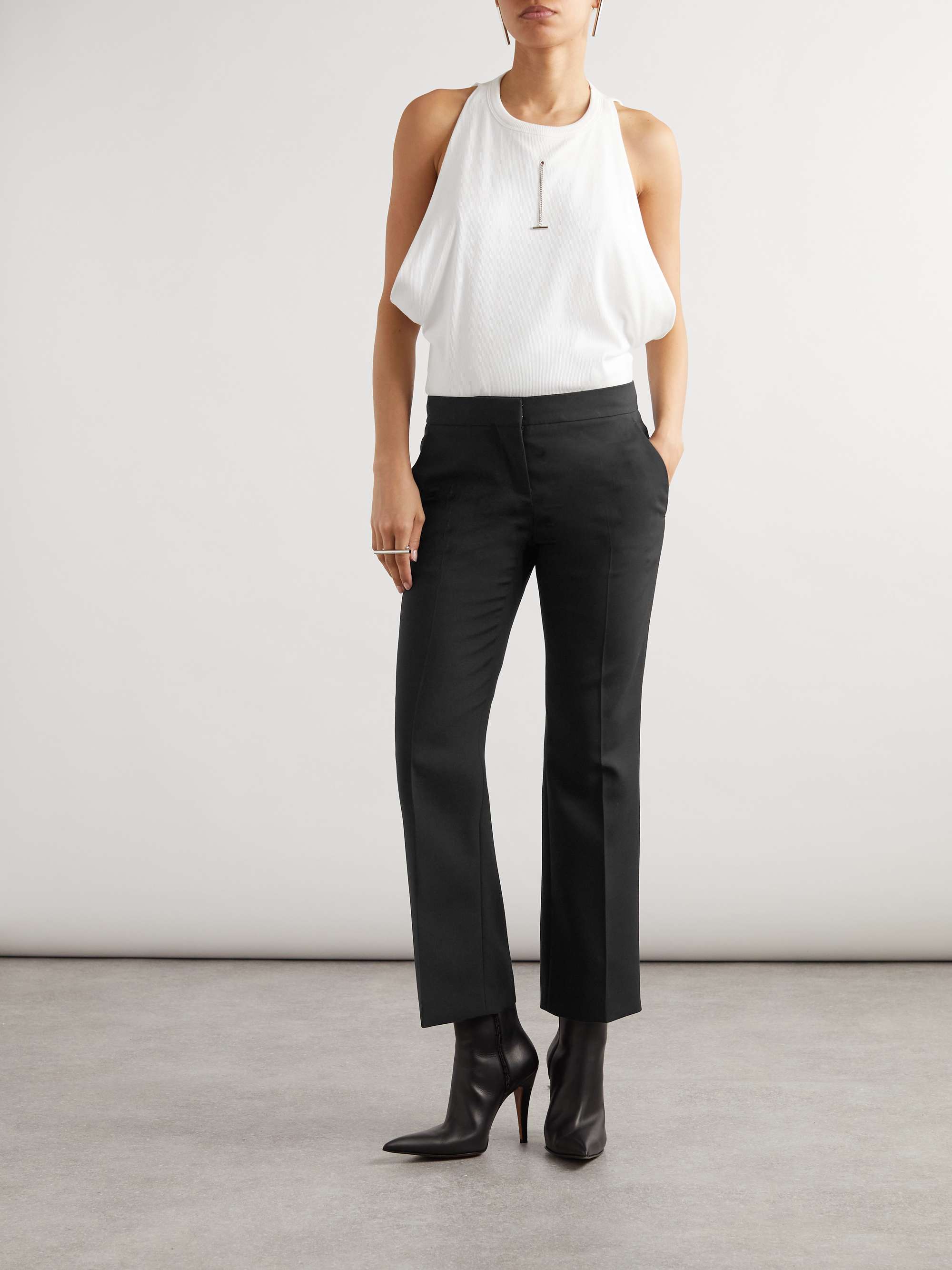 ALEXANDER MCQUEEN Crush leather ankle boots | NET-A-PORTER