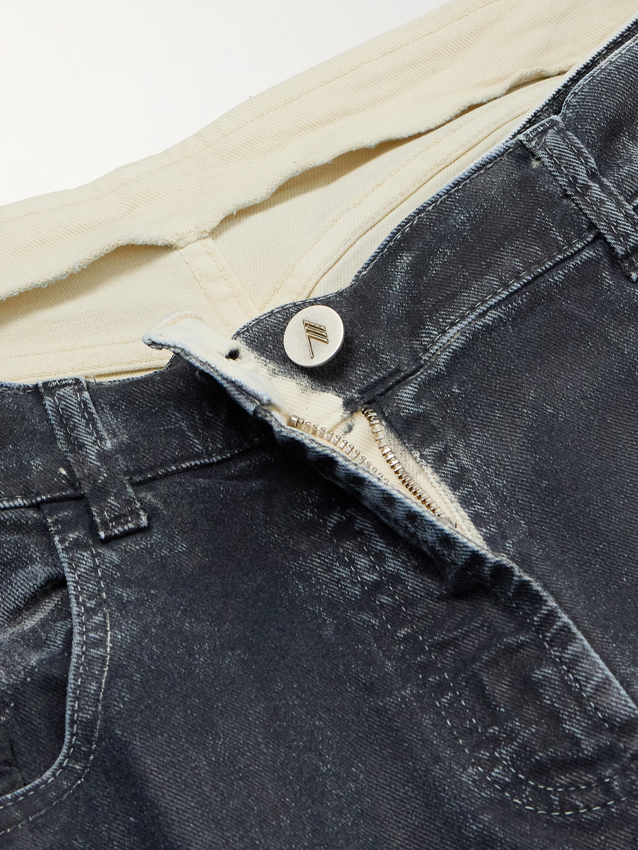 Coated Boyfriend Jeans