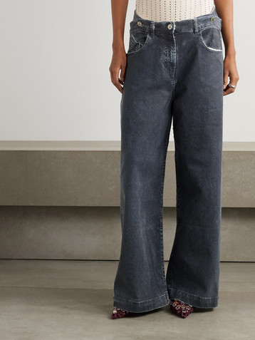 THE ATTICO Coated boyfriend jeans