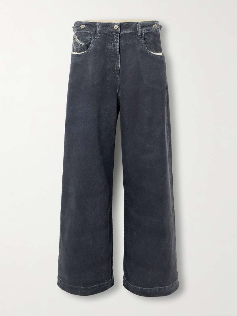 The Attico Coated Boyfriend Jeans