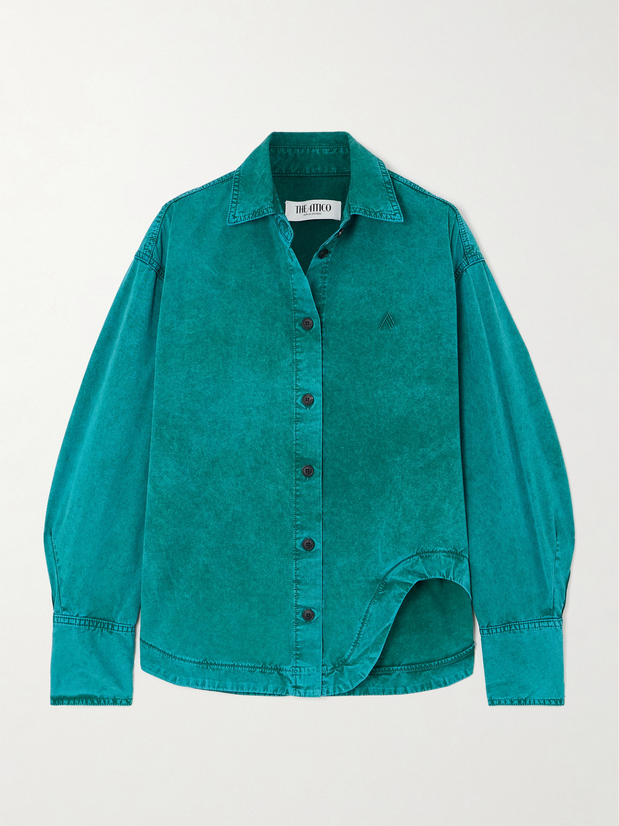 Attico Jacket Chest Pocket Regular Collar In Blue